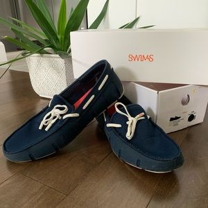 🐬🏊🏼‍♂️MEN SWIMS LOAFER BOAT SHOES LACE BRAIDED